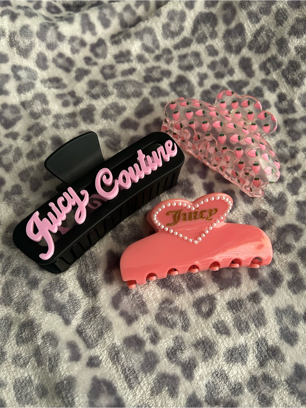 Juicy Couture Hair Claw Clips